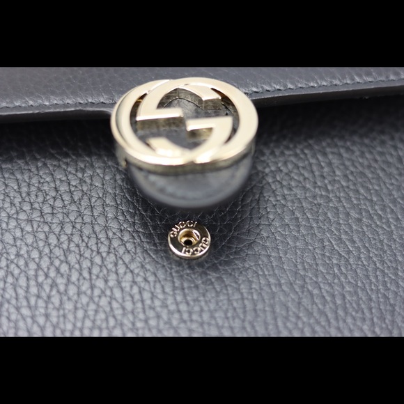 BRAND NEW Sm GUCCI Calfskin CrossBody Bag w/ Chain - Picture 4 of 5